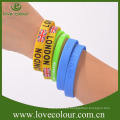 Pulsera personalizada de silicona de logotipo, promocional Pulsera de silicona impresa